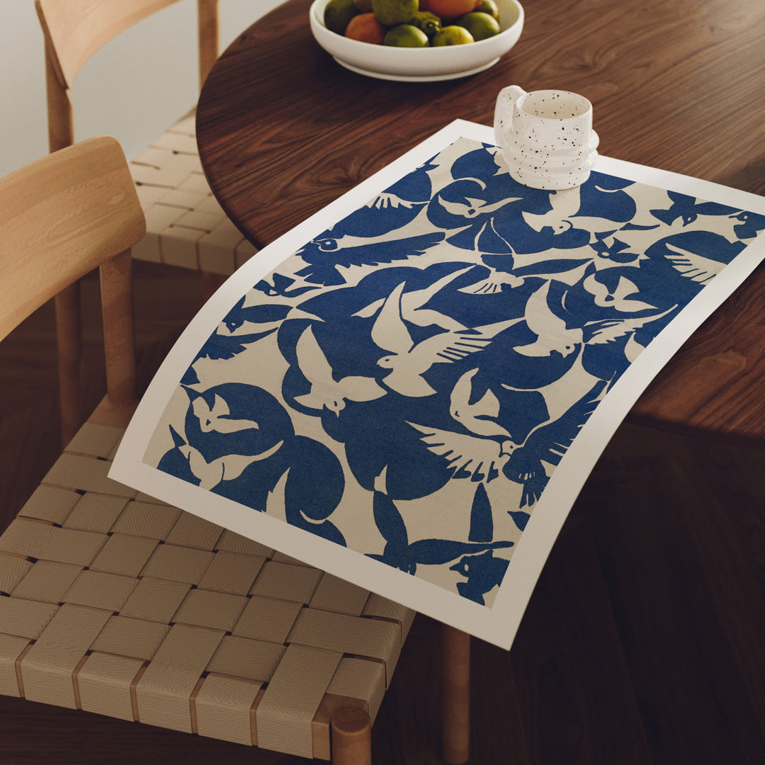 Vertical 5x7 Dining Table Poster Mockup