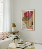 Vertical 3x4 Living Room Wall Frame Mockup