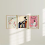 3 Vertical Wall Frames Mockup With Sunlight