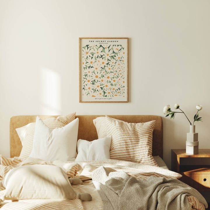 Vertical 3x4 Bedroom Wall Frame Mockup