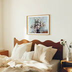 Horizontal 4x3 Bedroom Frame Mockup With Reflection