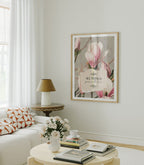 Vertical 3x4 Living Room Wall Frame Mockup