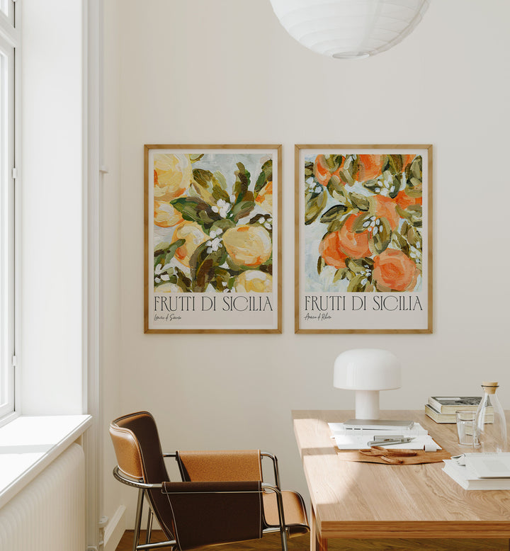 2 Vertical 5x7 Desk Room Wall Frames Mockup