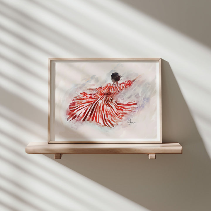 Horizontal 4x3 Frame Mockup With Sunlight