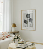 Vertical 3x4 Living Room Wall Frame Mockup