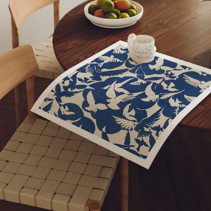 Square Dining Table Poster Mockup