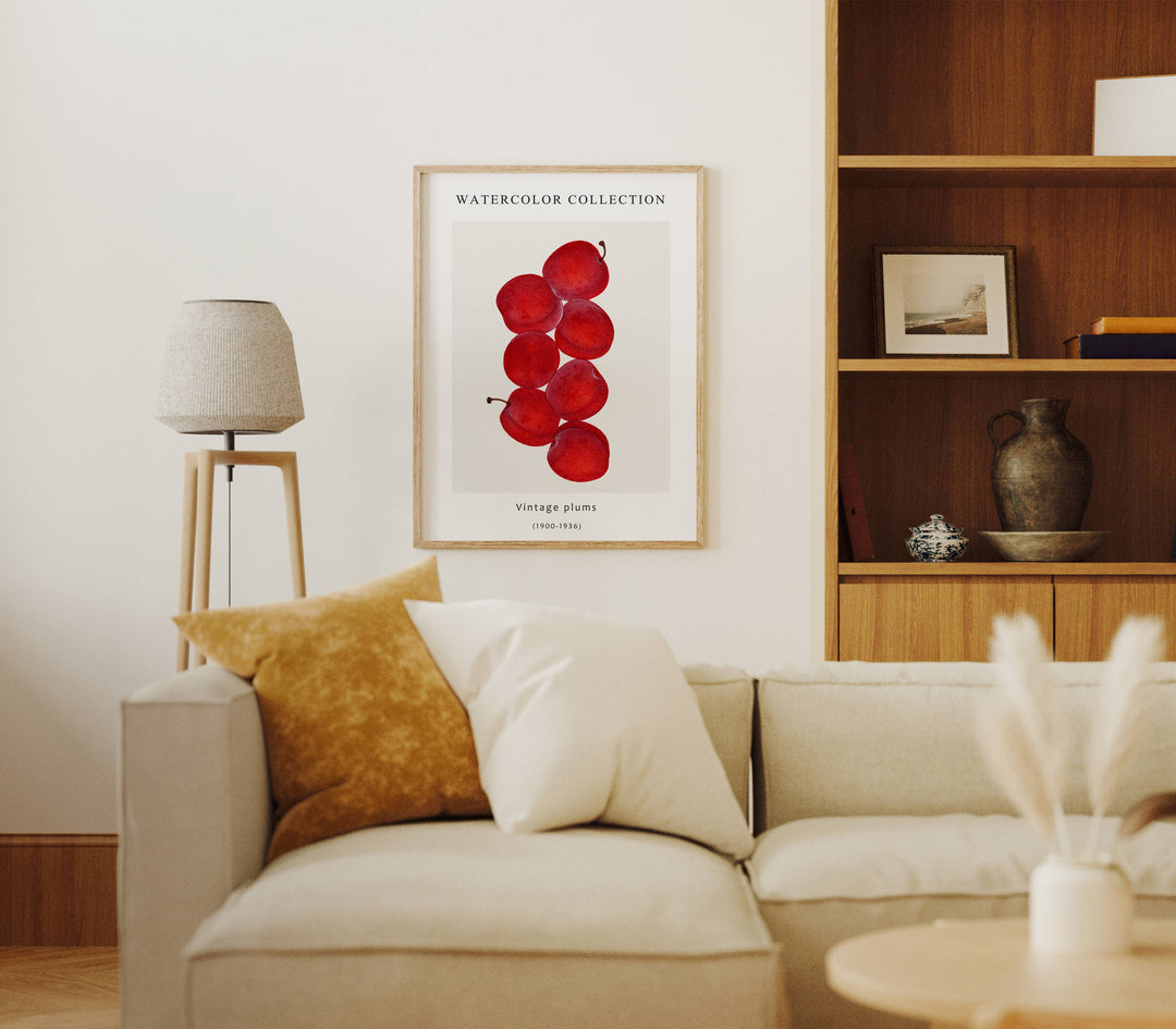 Vertical 3x4 Living Room Wall Frame Mockup