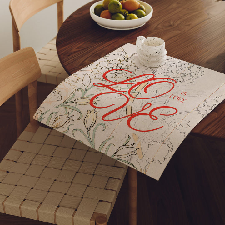 Square Dining Table Poster Mockup