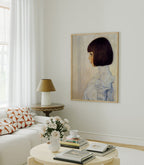 Vertical 3x4 Living Room Wall Frame Mockup