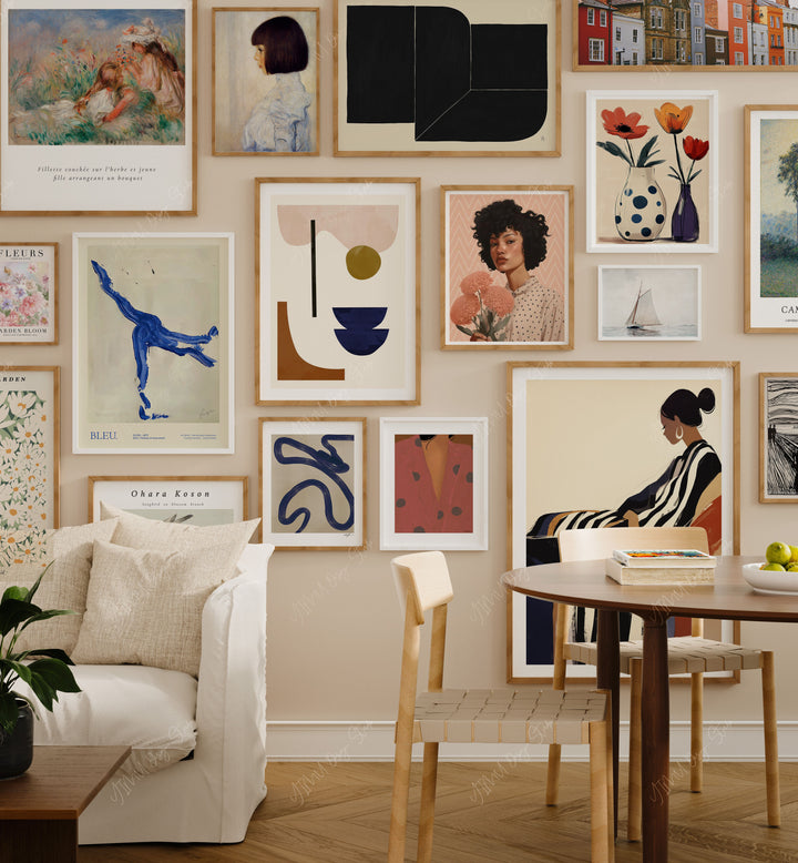 17 Living Room 7x5 Wall Frames Mockup