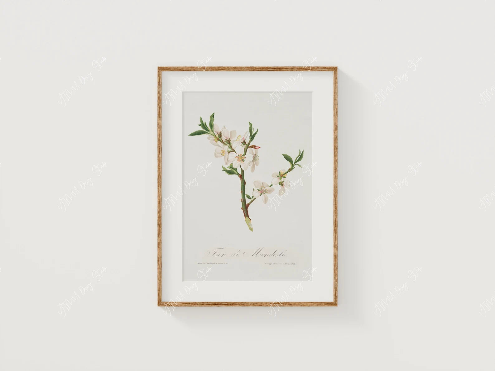 Vertical 5x7 White Wall Frame Mockup