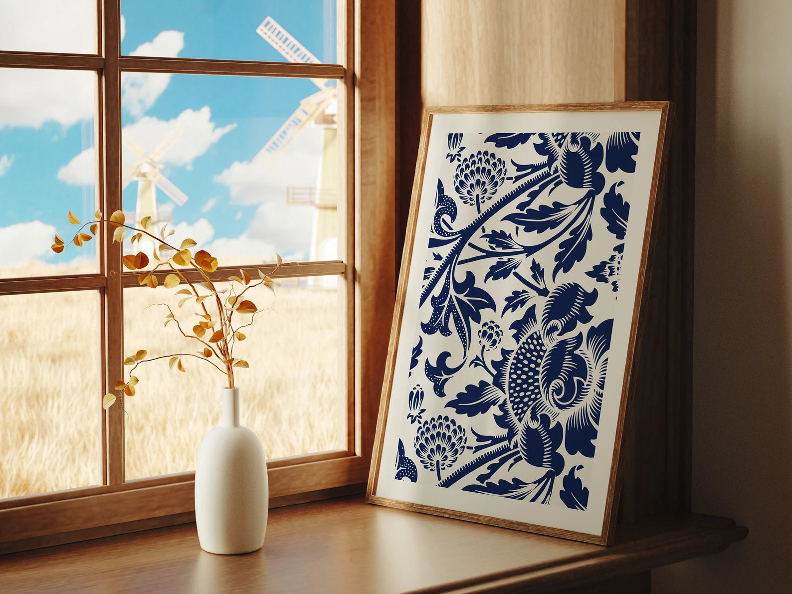 Vertical Frame Mockup With Sunlight