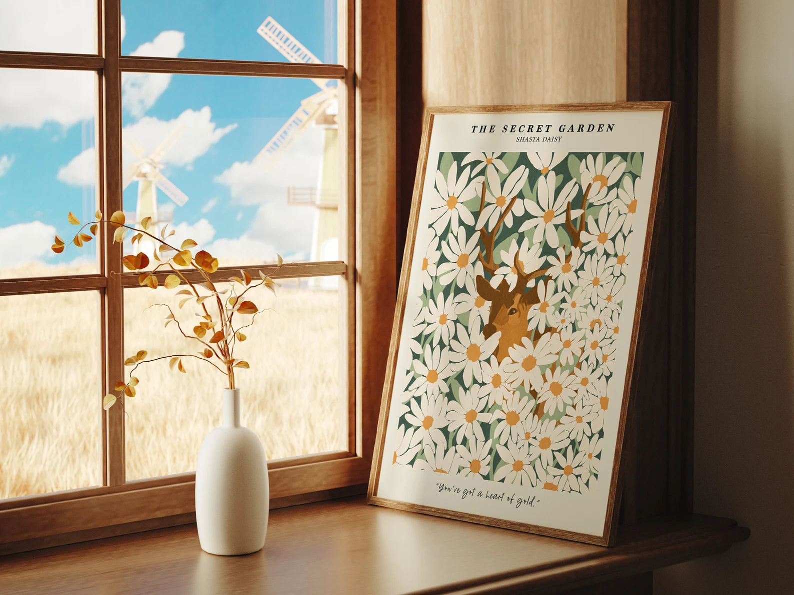 Vertical Frame Mockup With Sunlight