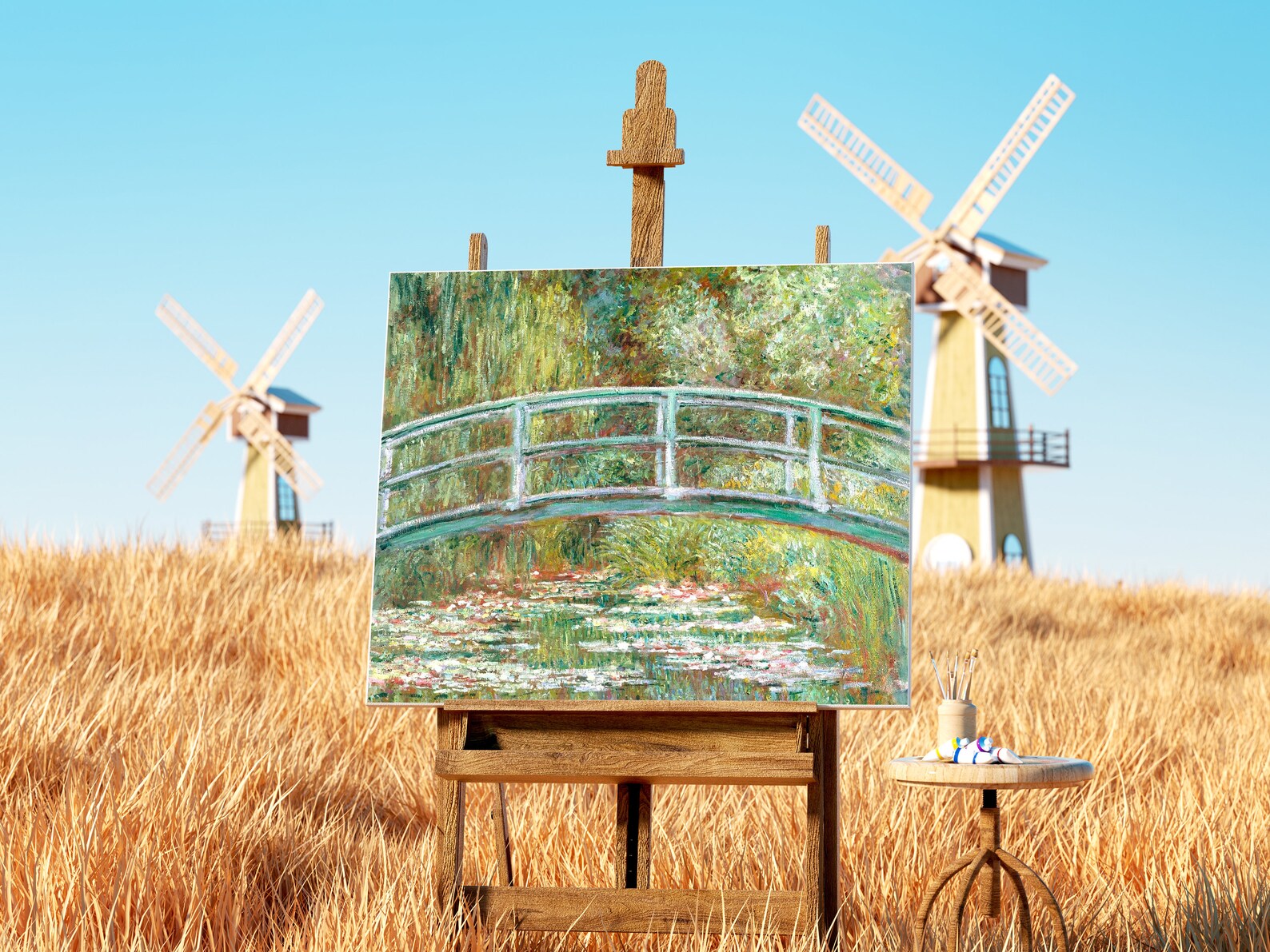 Horizontal Exterior Farmland Poster Mockup