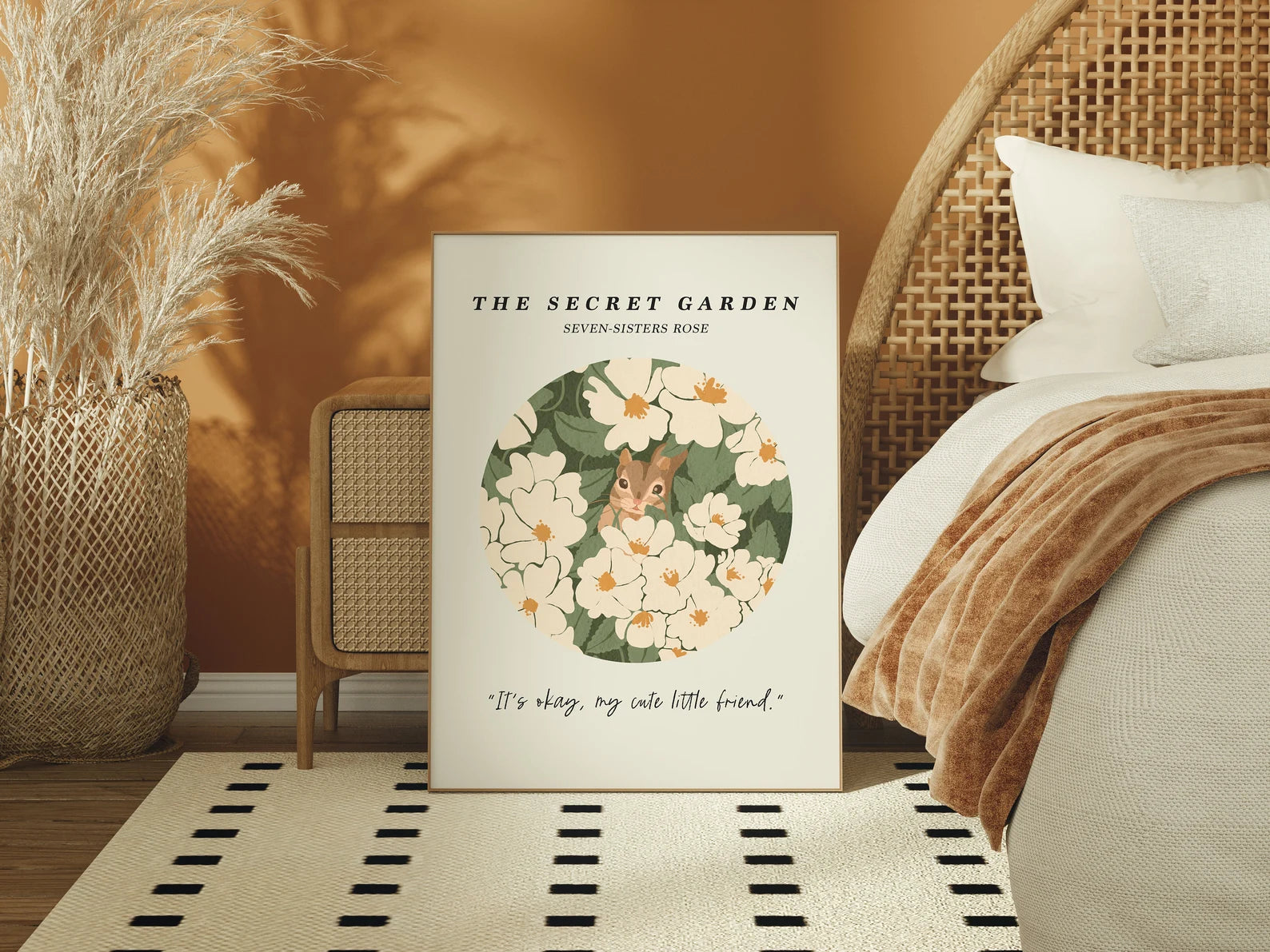 Vertical 5x7 Bedroom Frame Mockup