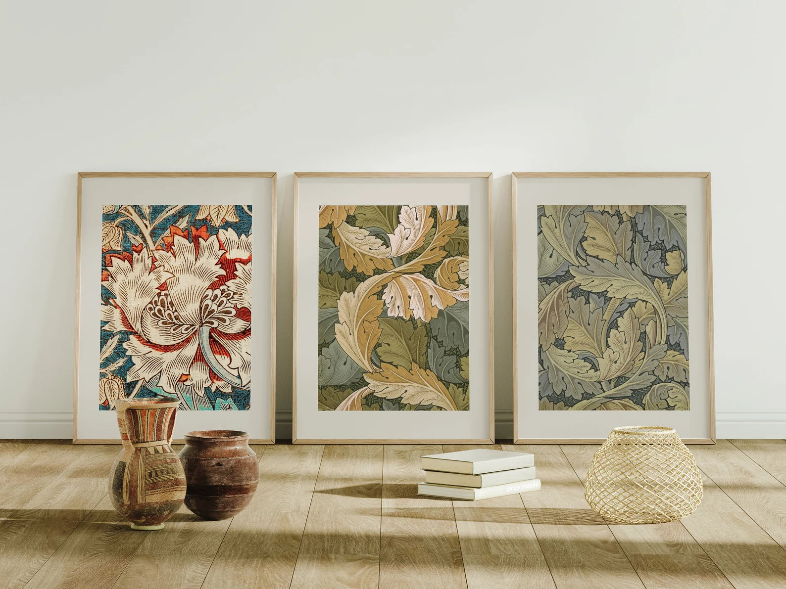 3 Vertical 5x7 Frames Mockup With Sunlight