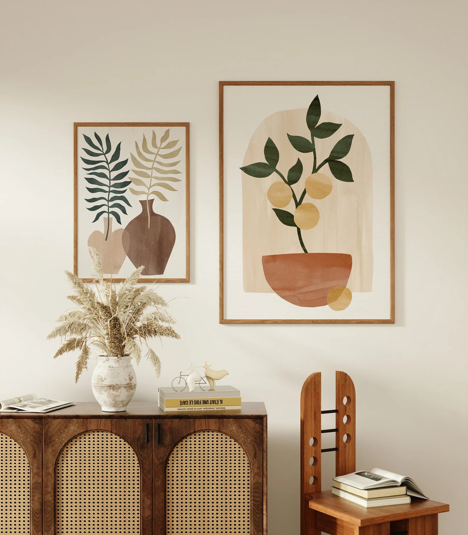 2 Vertical 5x7 Frames Mockup