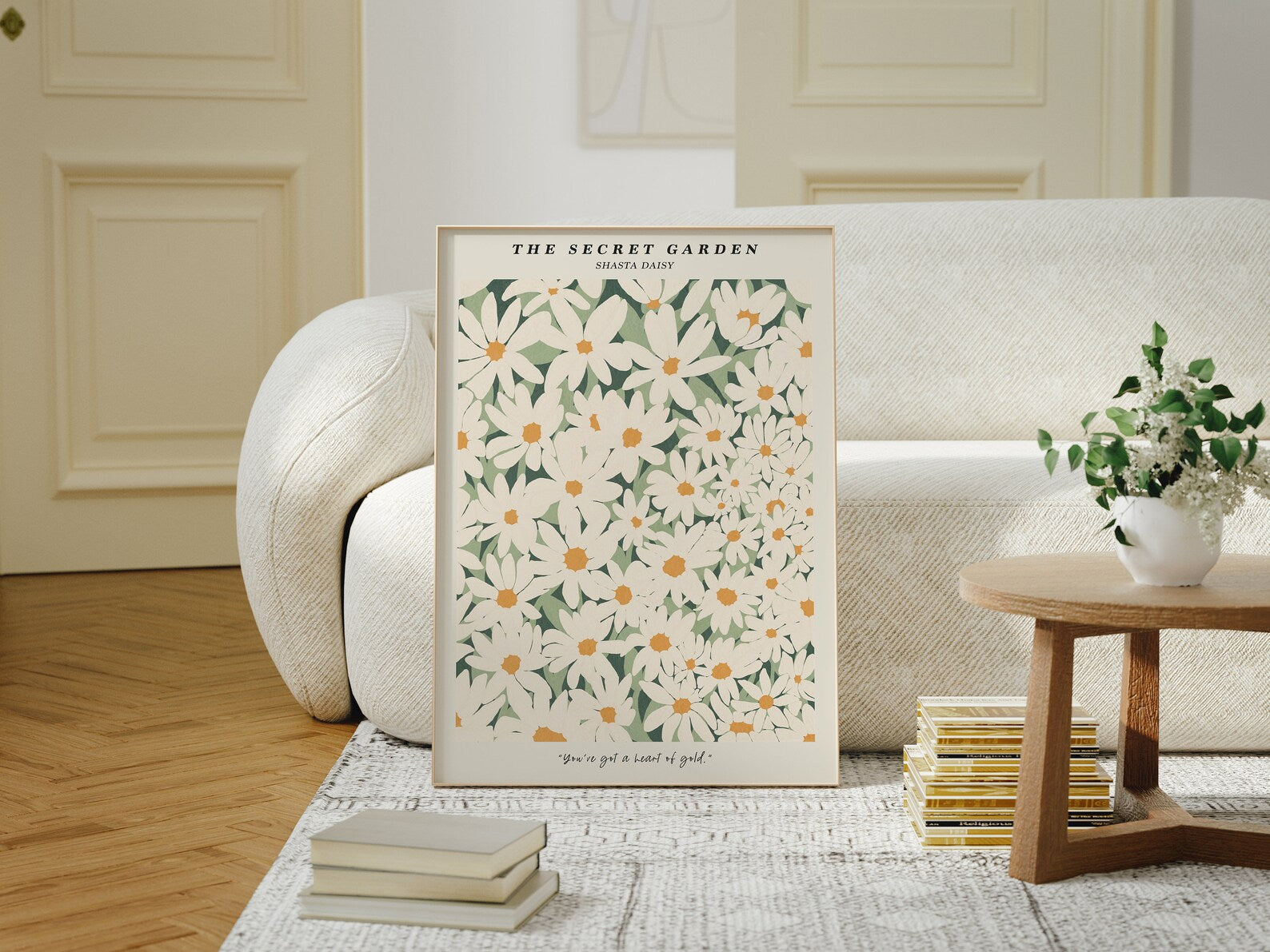 Vertical 5x7 Living Room Frame Mockup