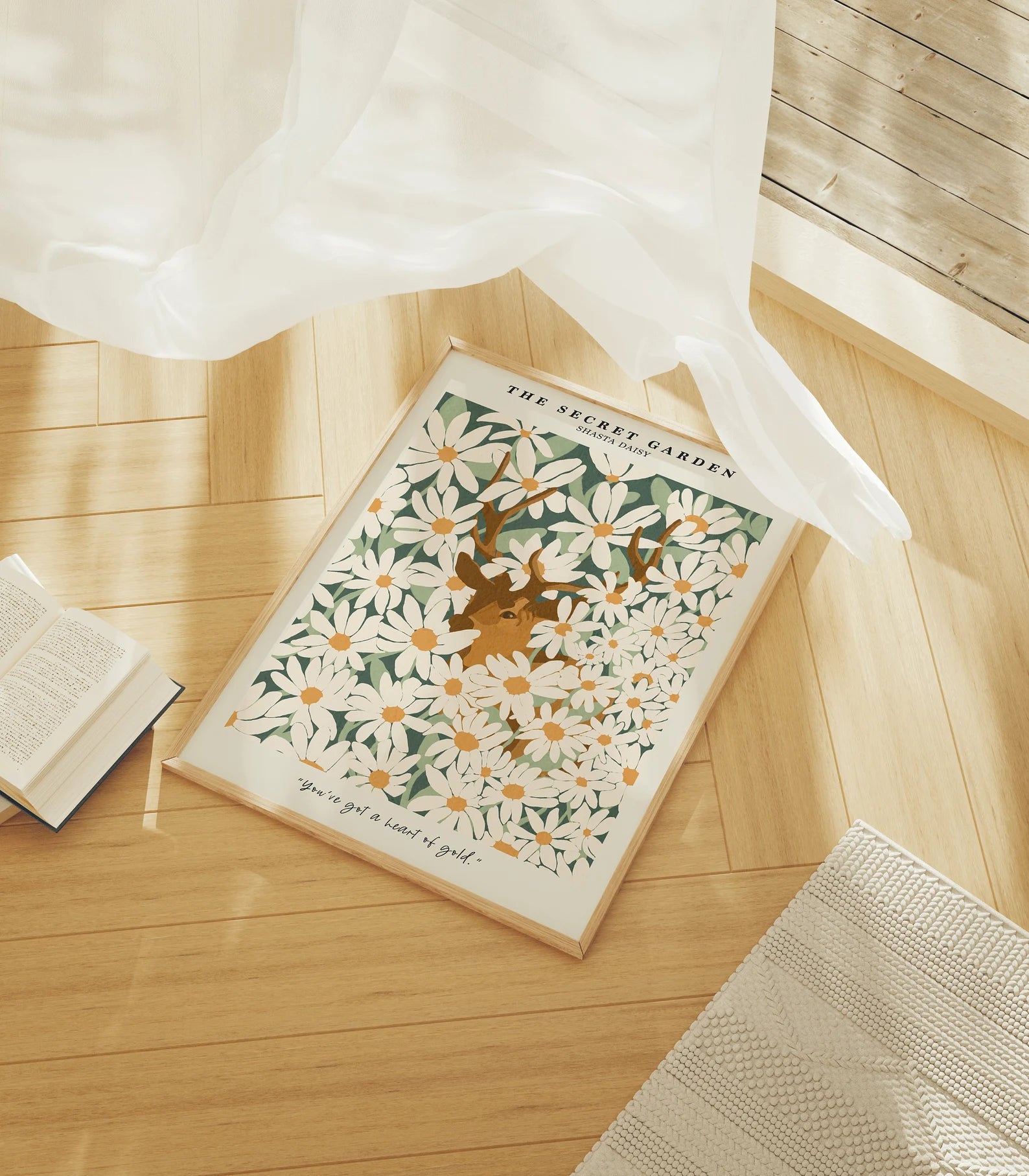 Vertical 5x7 Frame Mockup With Sunlight