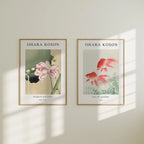 2 Vertical 5x7 Wall Frames Mockup With Sunlight