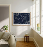 Horizontal 7x5 Living Room Frame Mockup With Sunlight