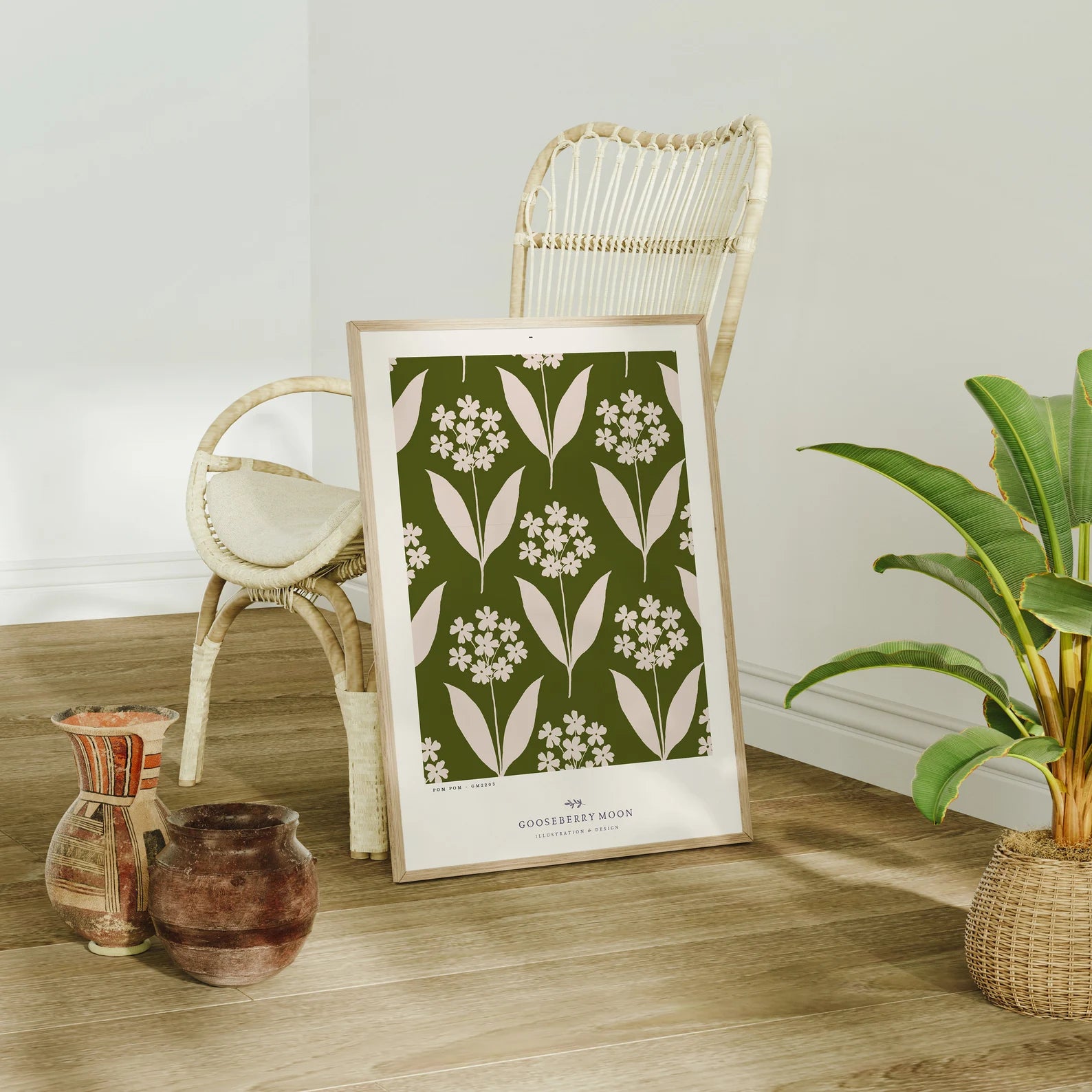 Vertical 5x7 Frame Mockup With Sunlight