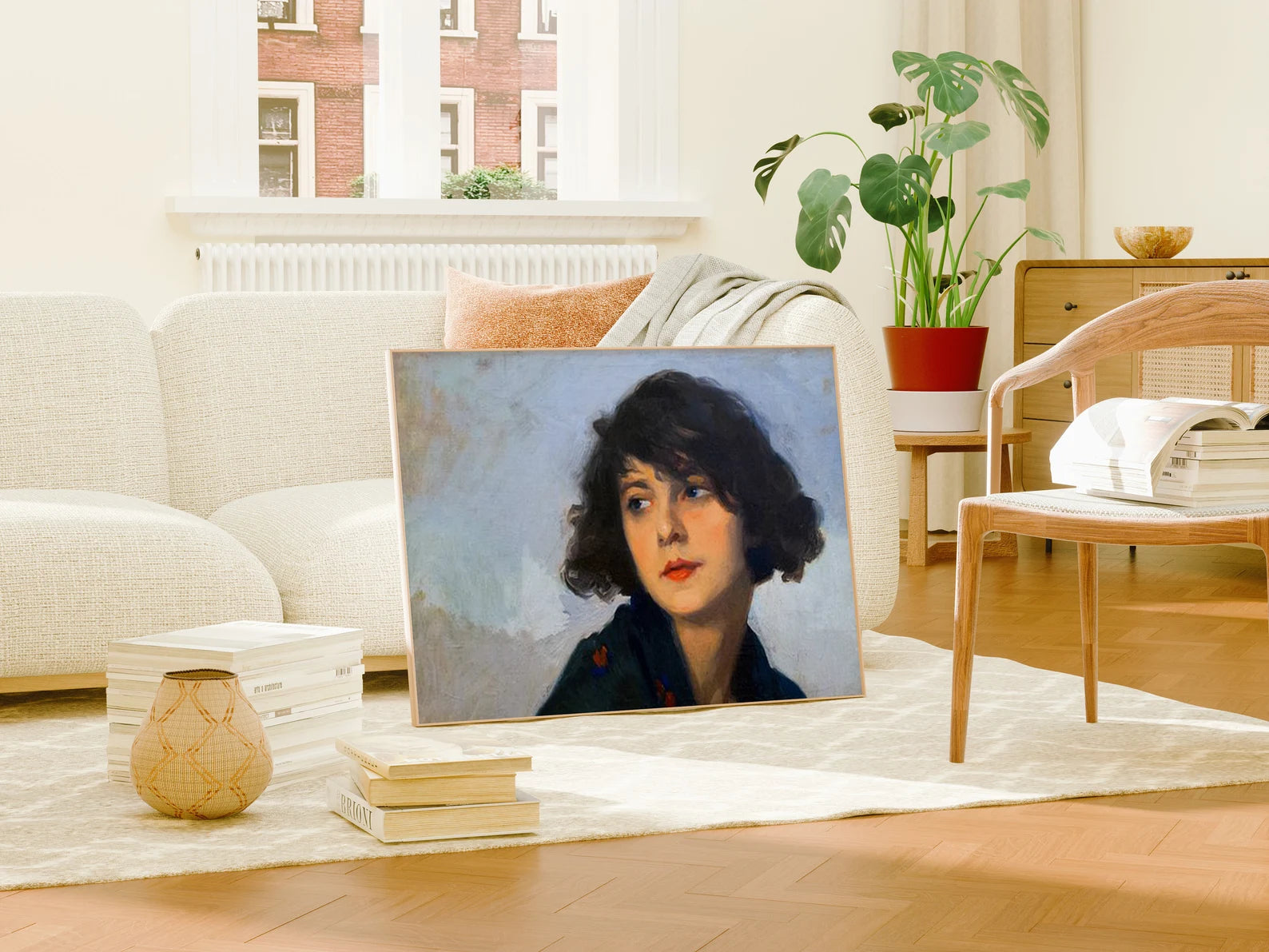 Horizontal 7x5 Living Room Frame Mockup