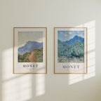 2 Vertical 5x7 Wall Frames Mockup With Sunlight
