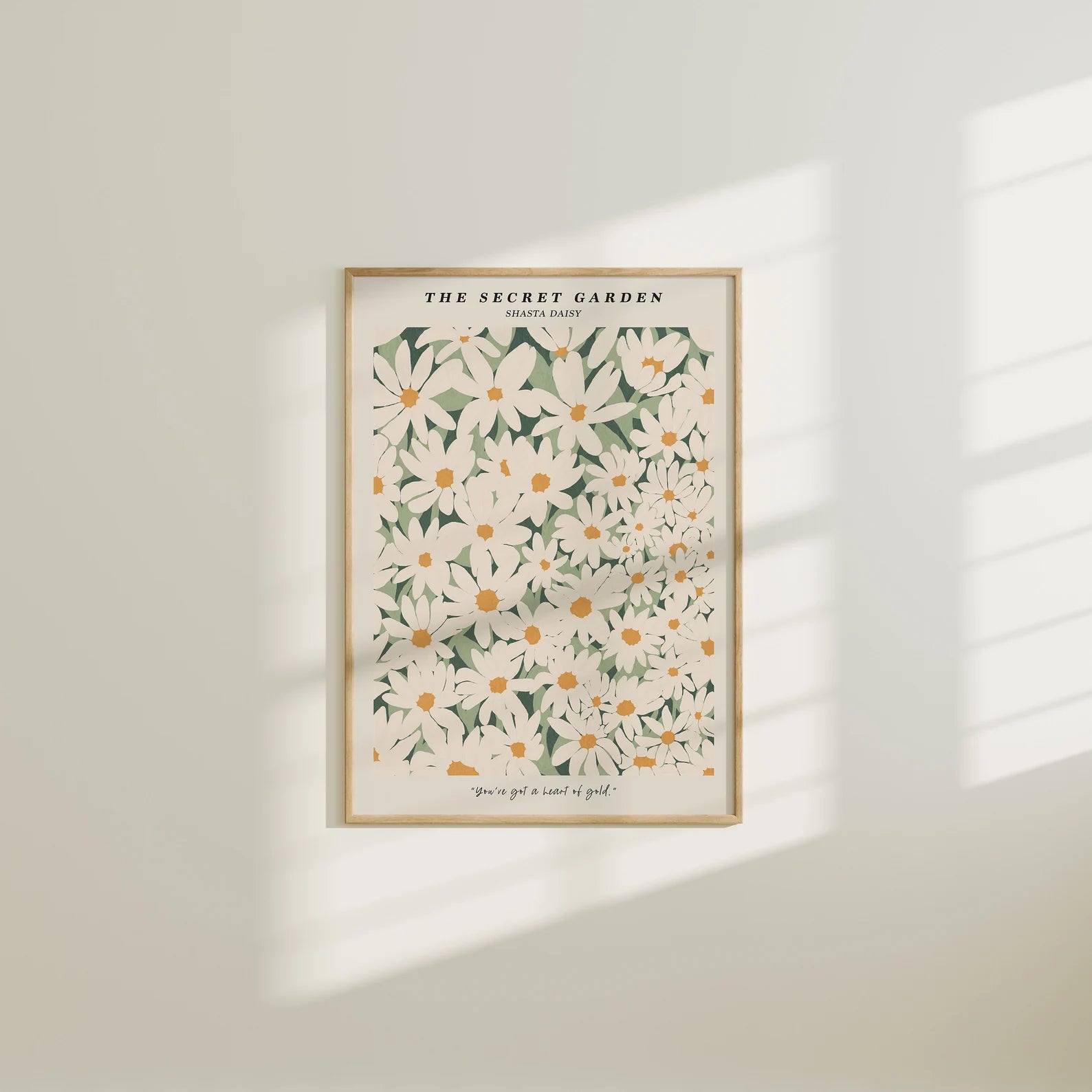 Vertical 5x7 Wall Frame Mockup With Sunlight