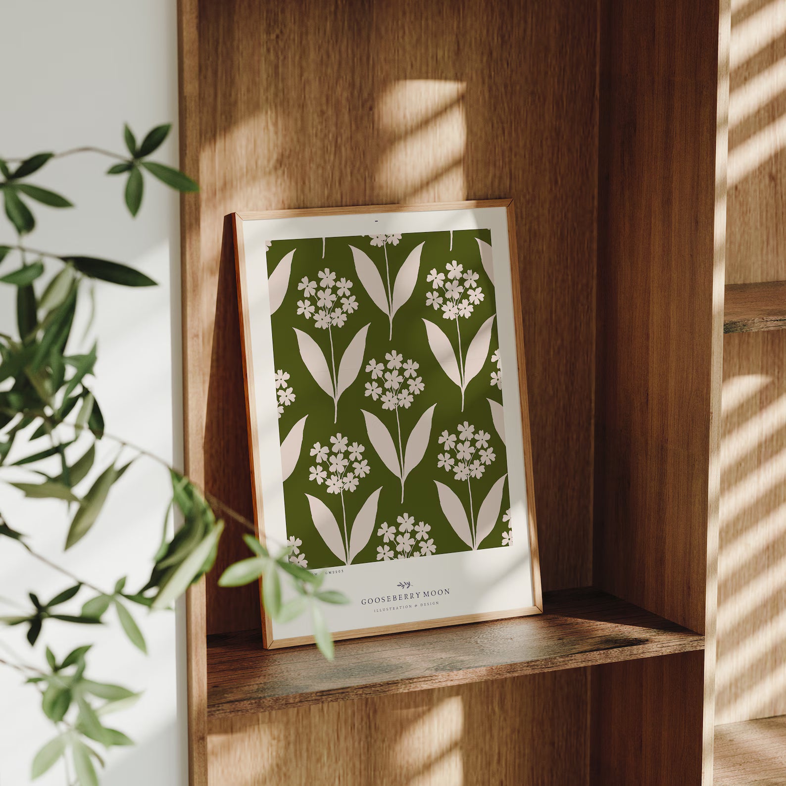 Vertical 5x7 Frame Mockup With Sunlight