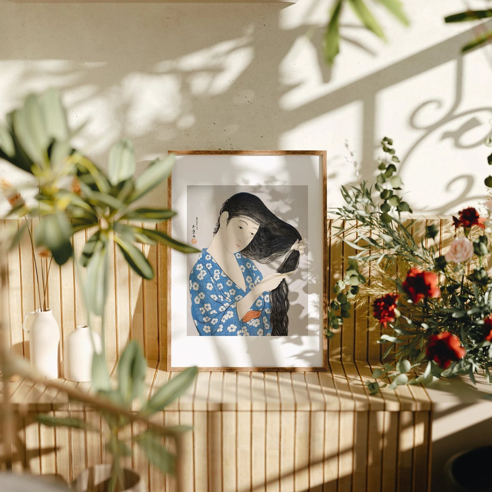 Vertical 5x7 Frame Mockup With Sunlight