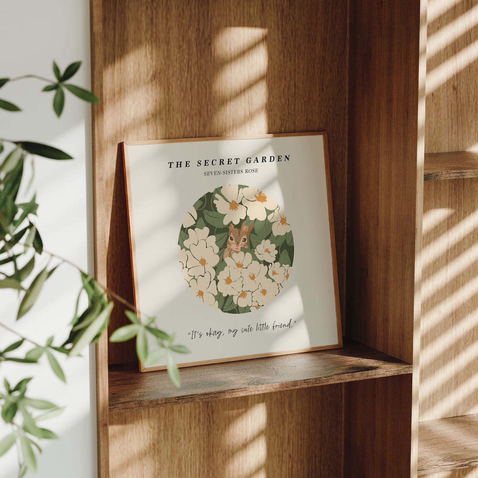 Square Frame Mockup With Sunlight