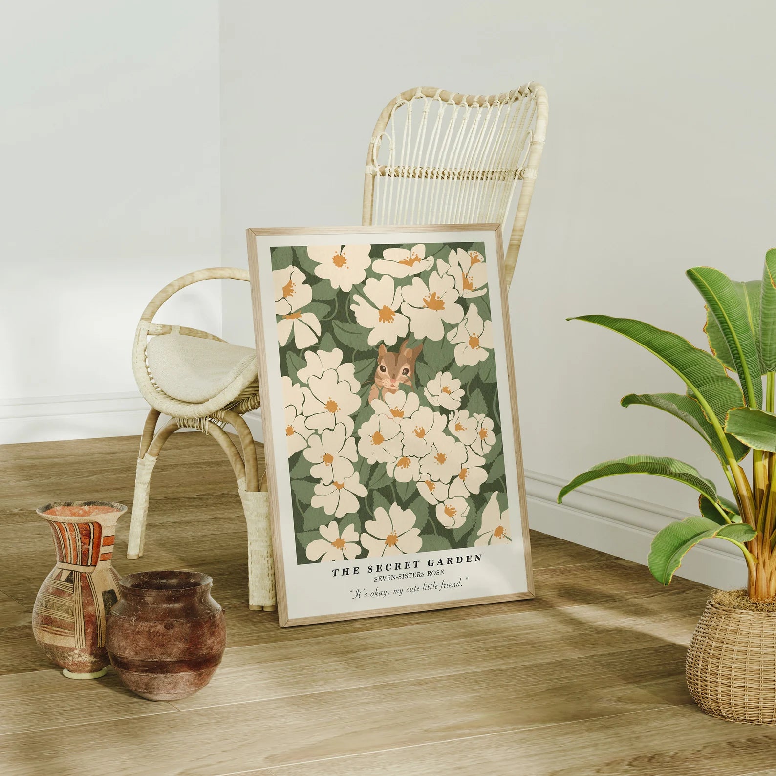 Vertical 5x7 Frame Mockup With Sunlight