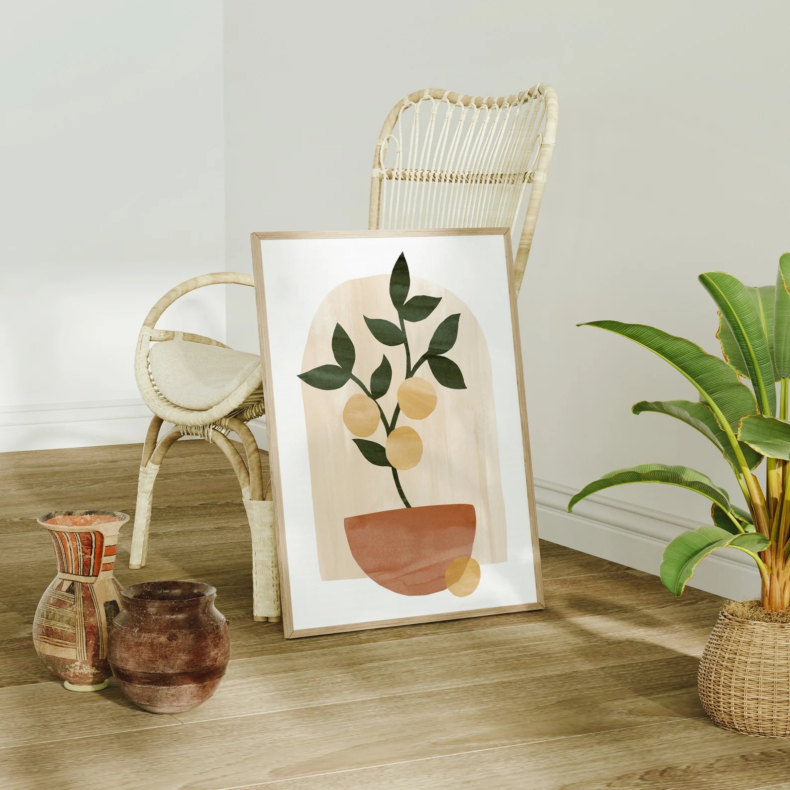 Vertical 5x7 Frame Mockup With Sunlight