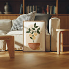 Vertical 5x7 Living Room Frame Mockup With Sunlight