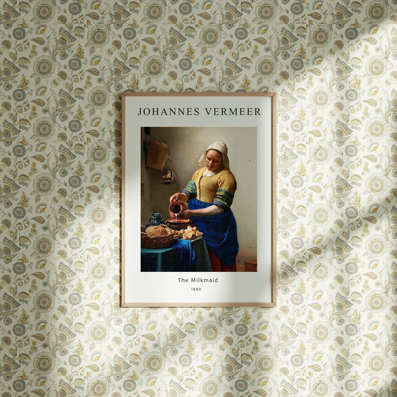 Vertical 5x7 Wall Frame Mockup With Sunlight