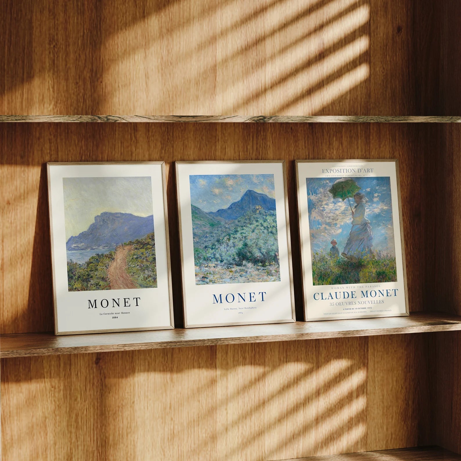 3 Vertical 5x7 Frames Mockup With Sunlight