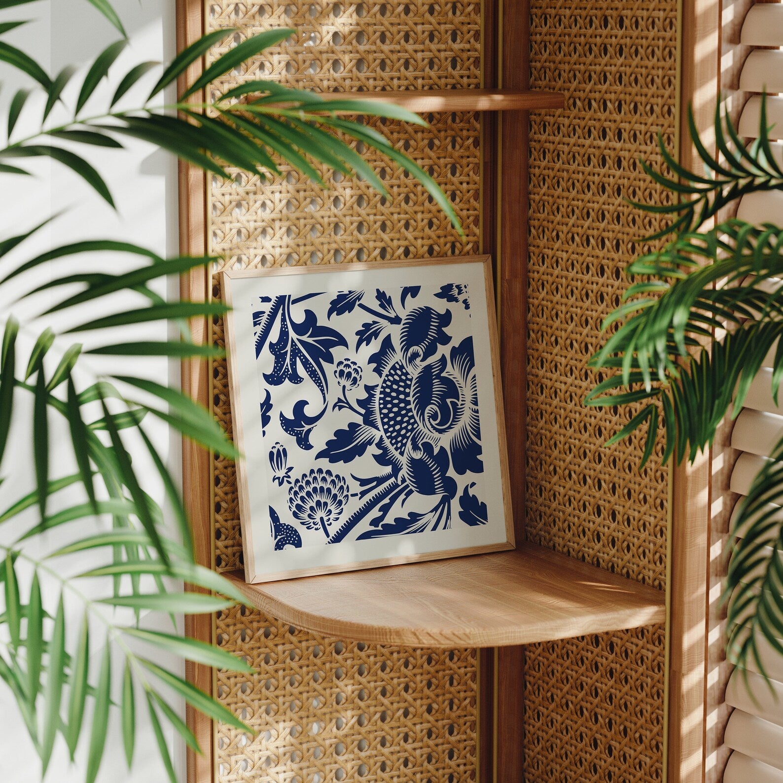 Square Frame Mockup With Sunlight