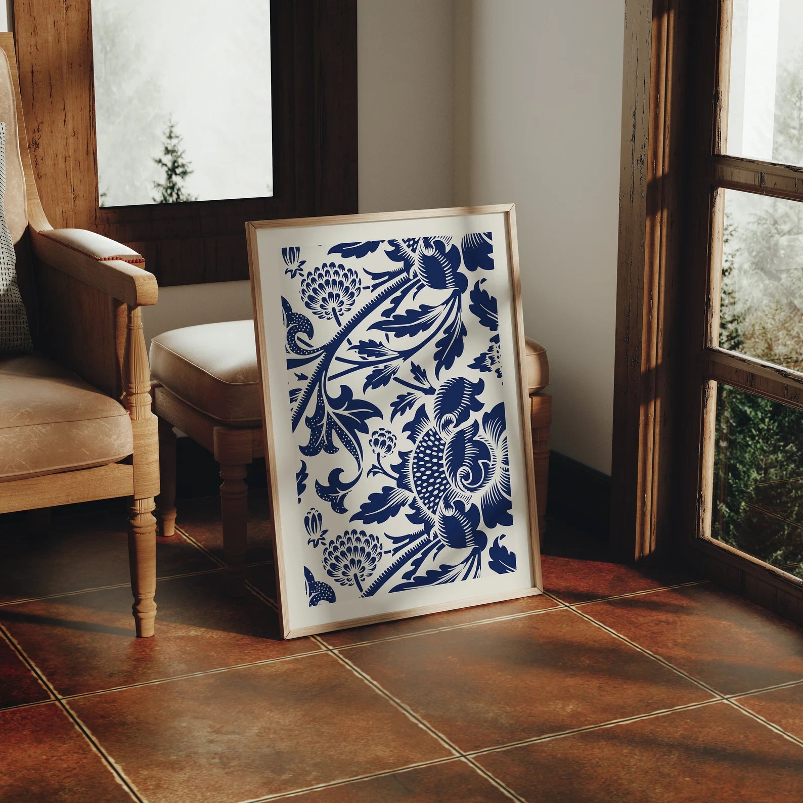 Vertical 5x7 Frame Mockup With Sunlight