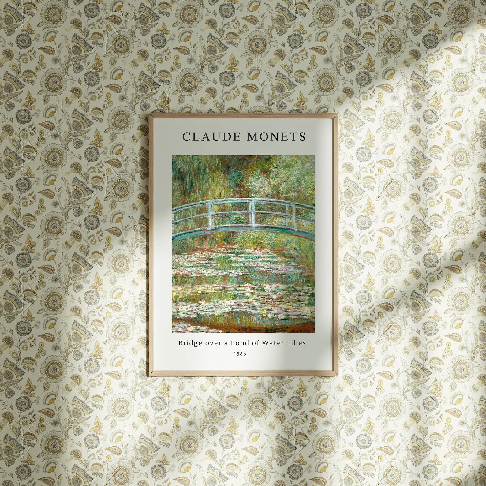 Vertical 5x7 Wall Frame Mockup With Sunlight