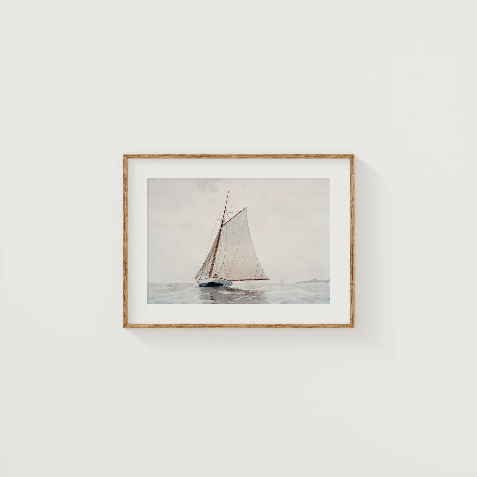 Horizontal White Wall Frame Mockup