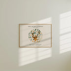Horizontal 7x5 Wall Frame Mockup With Sunlight
