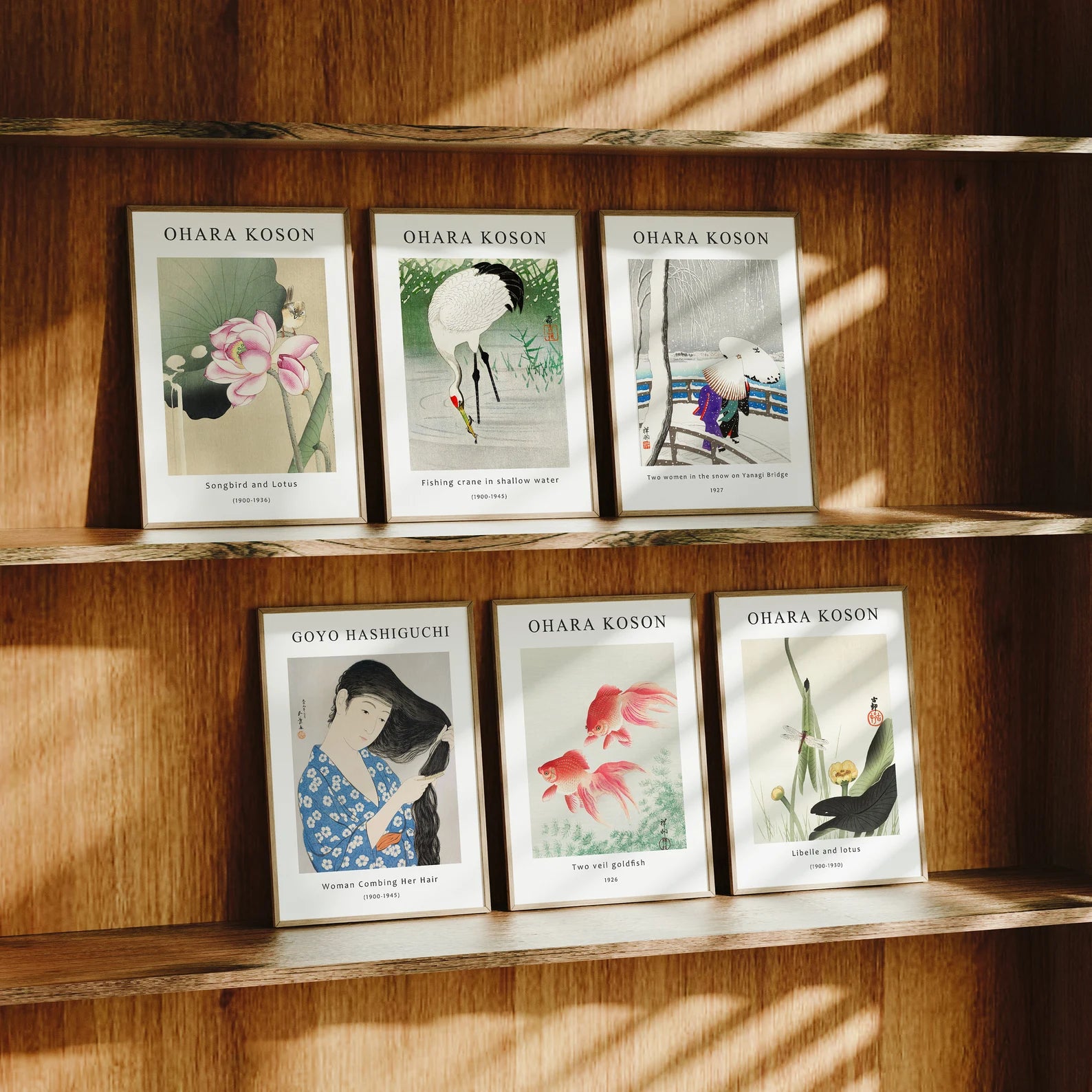 6 Vertical 5x7 Frames Mockup With Sunlight