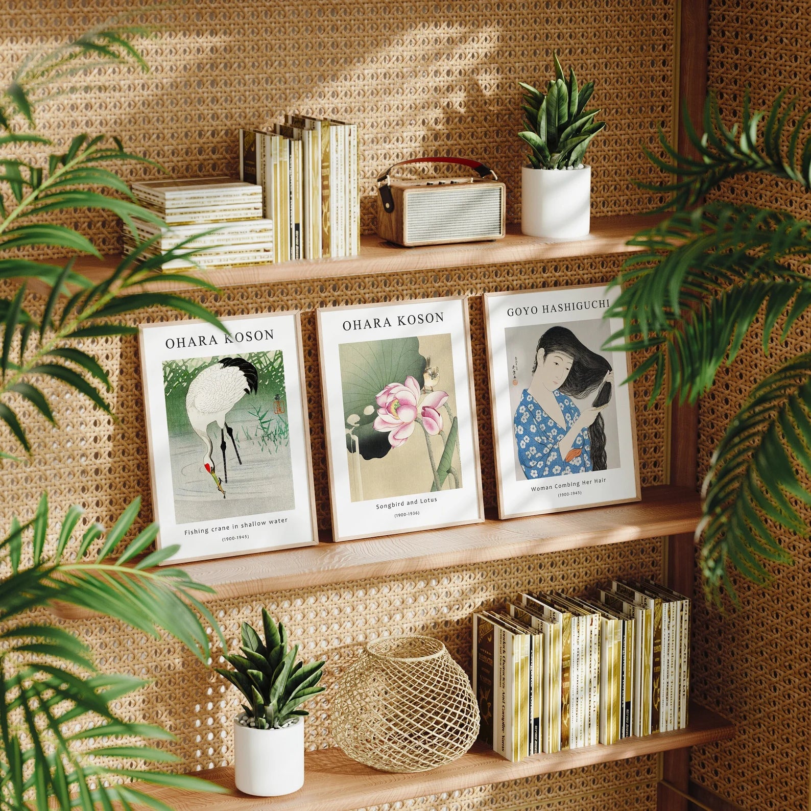 3 Vertical 5x7 Frames Mockup With Sunlight