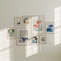 8 Wall Gallery 5x7 Frames Mockup With Sunlight