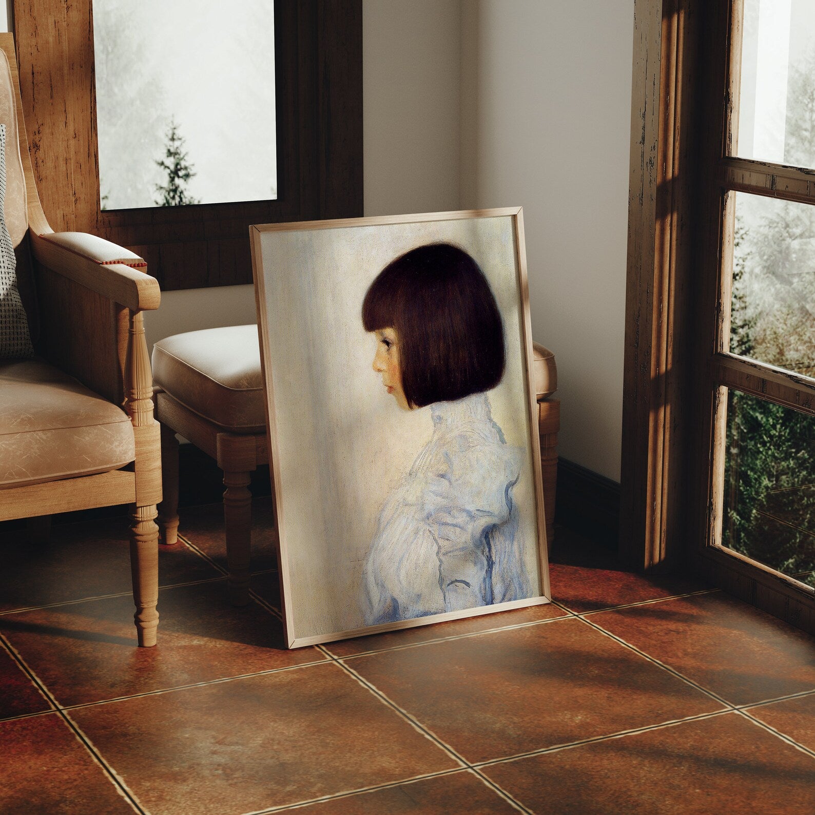 Vertical 5x7 Frame Mockup With Sunlight