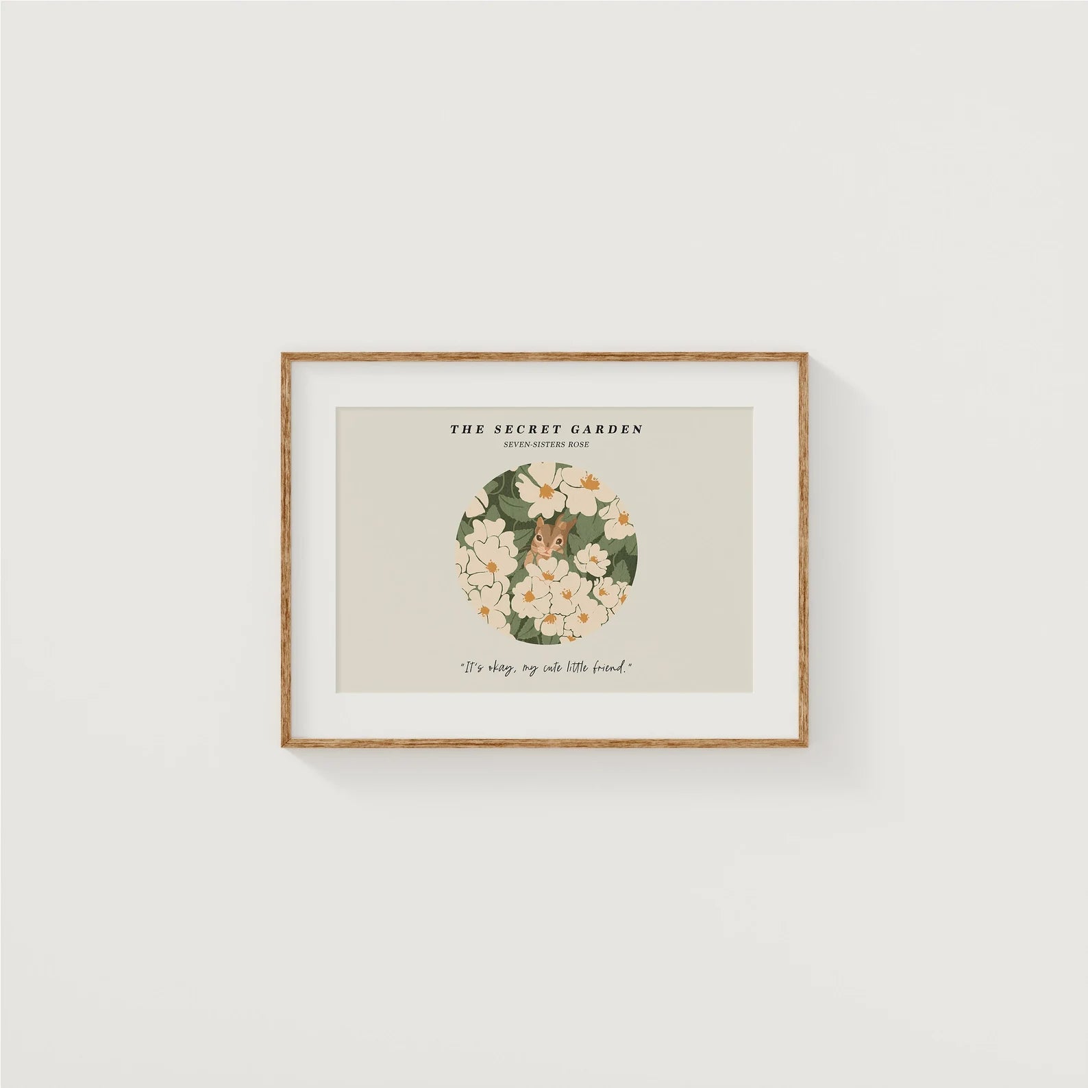 Horizontal White Wall Frame Mockup