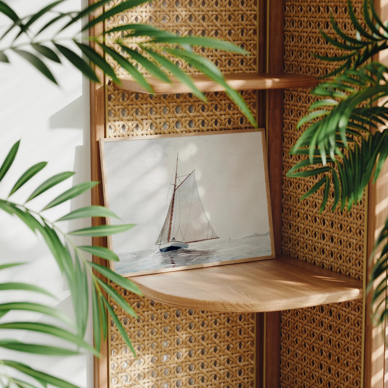 Horizontal 7x5 Frame Mockup With Sunlight