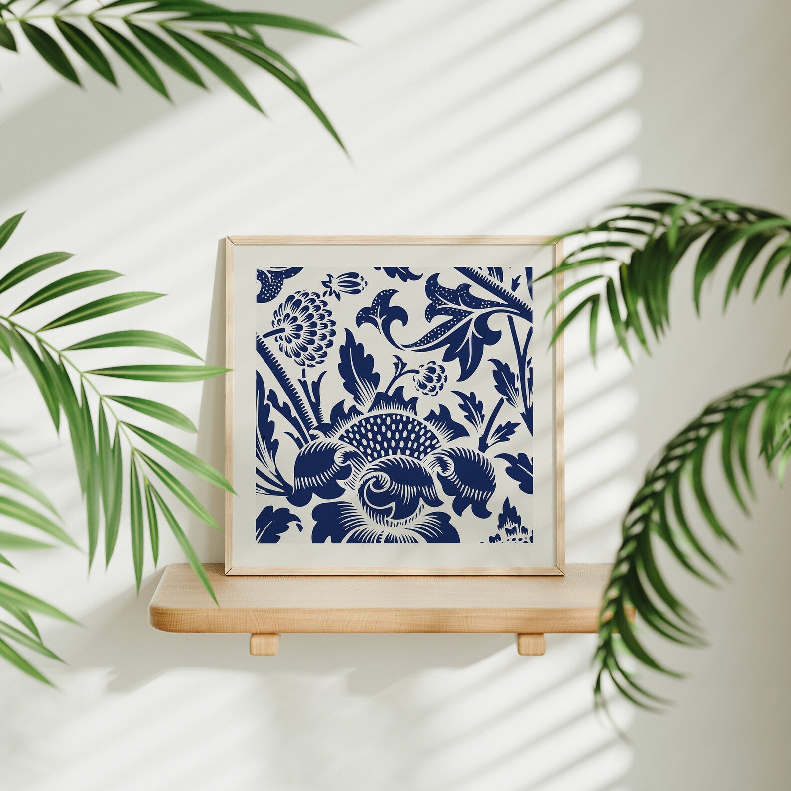 Square Frame Mockup With Sunlight