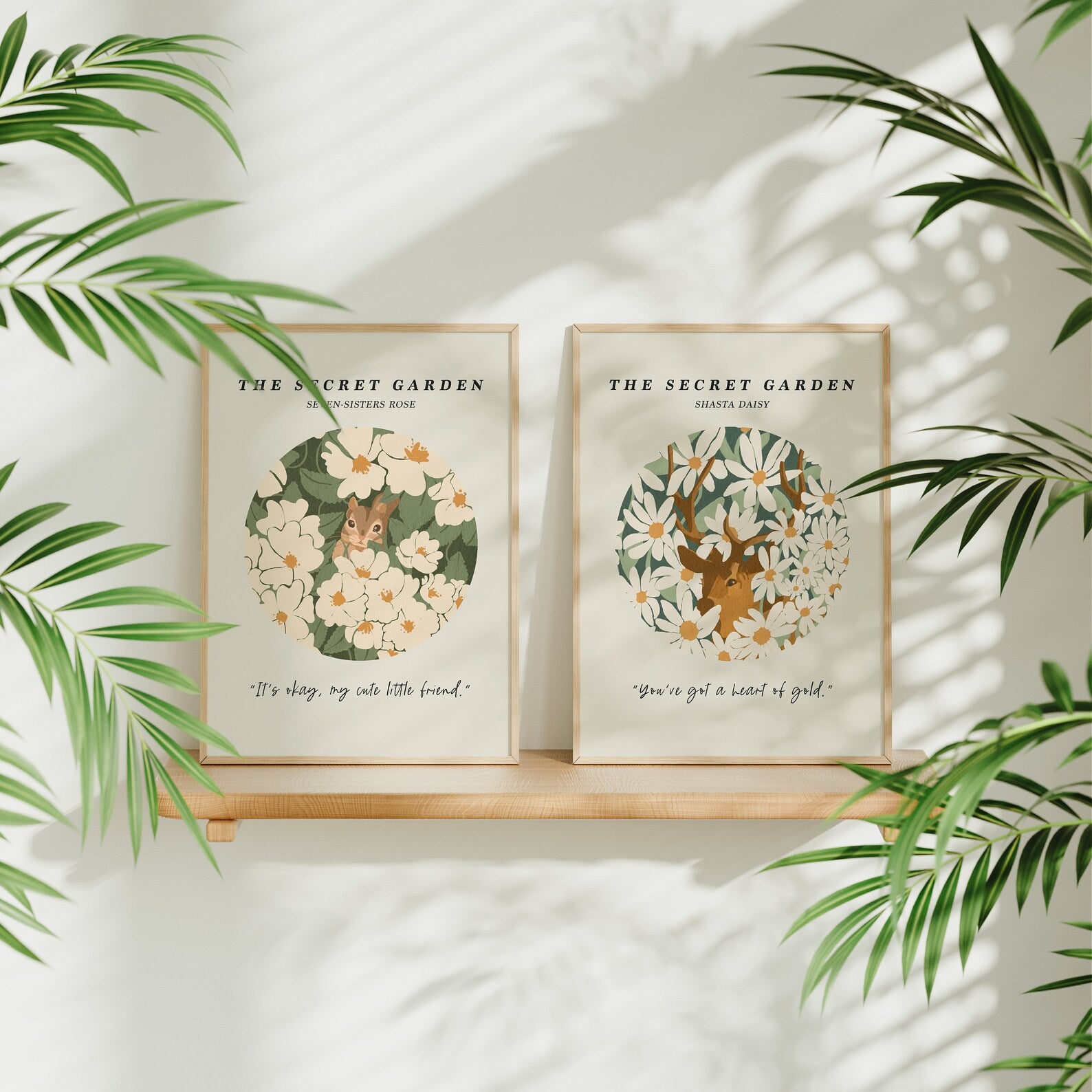 2 Vertical 5x7 Frames Mockup With Sunlight